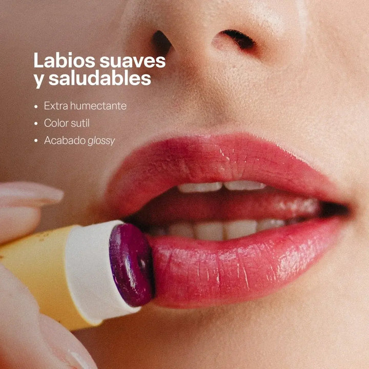 Balsamo labial en barra Teia Violeta