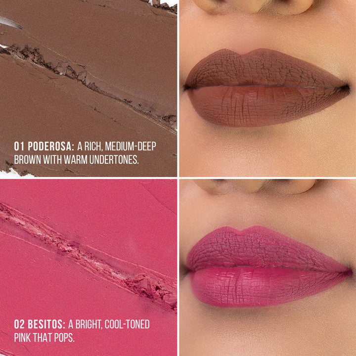Labial Líquido Mate Italia Deluxe Locked In Place 01 Poderosa