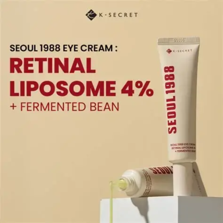 Contorno de ojos K-Secret Seoul 1988 Retinal Lipomosome 4% + Fermented Bean 30 ml