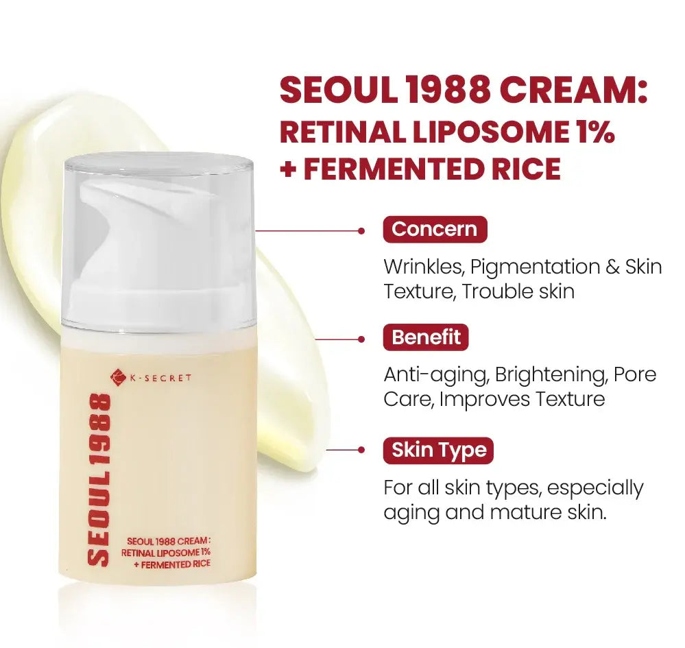 Crema K- Secret Seoul 1988 Retinal Liposome 1% + Fermented Rice 50 ml 50 ml