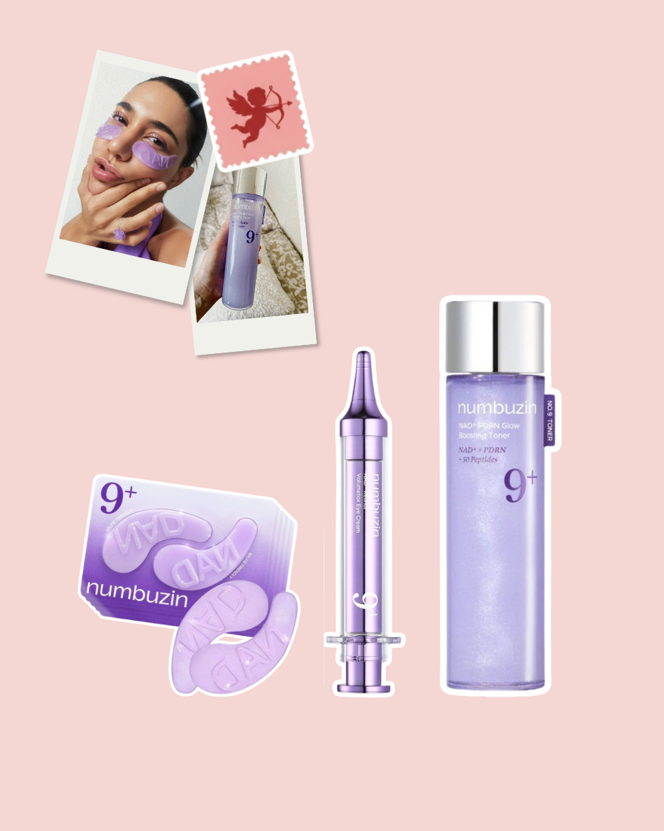 Kit Rutina Numbuzin 9 Tónico + Contorno de ojos + Parches de ojos.