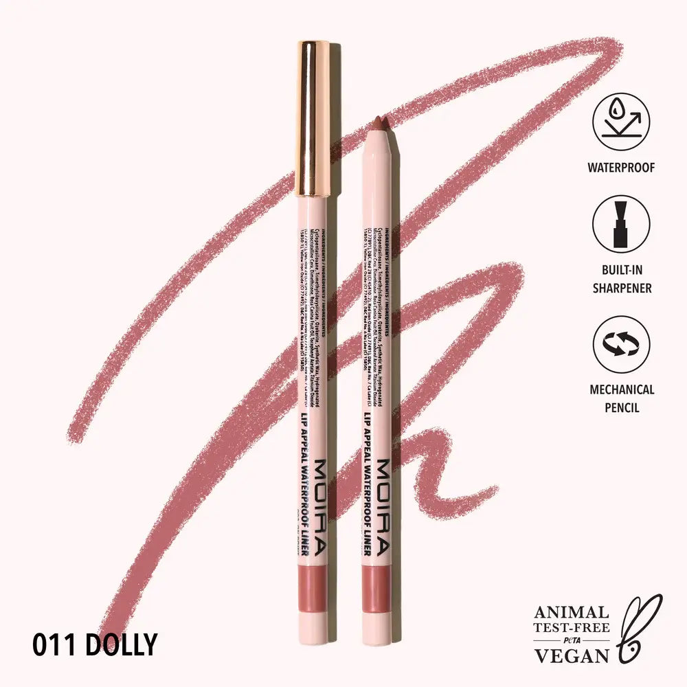 Delineador para labios Retractil Moira Appeal Waterproof 011 Dolly