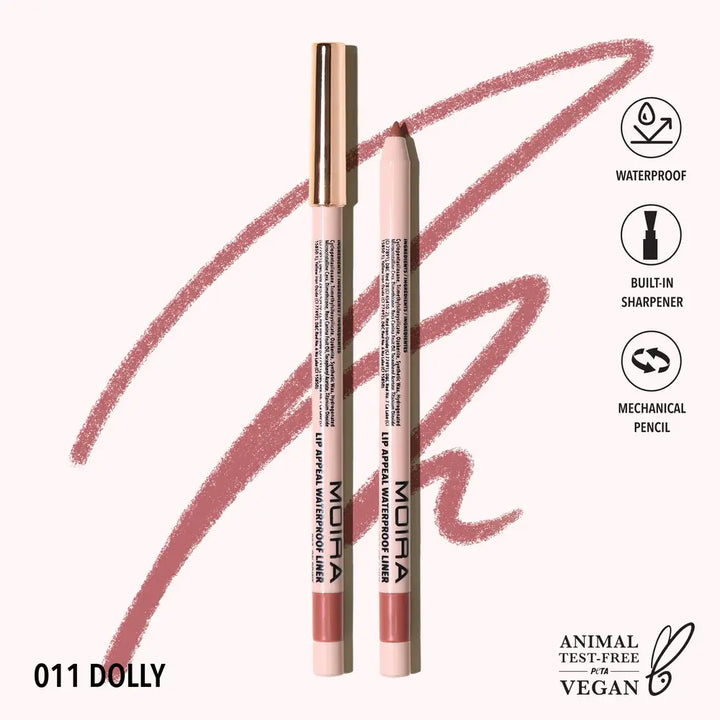 Delineador para labios Retractil Moira Appeal Waterproof 011 Dolly