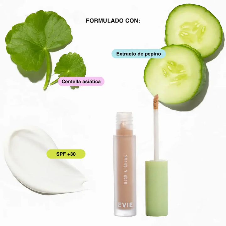 Corrector Liquido Evie Hide &amp; Shine 2 Medium