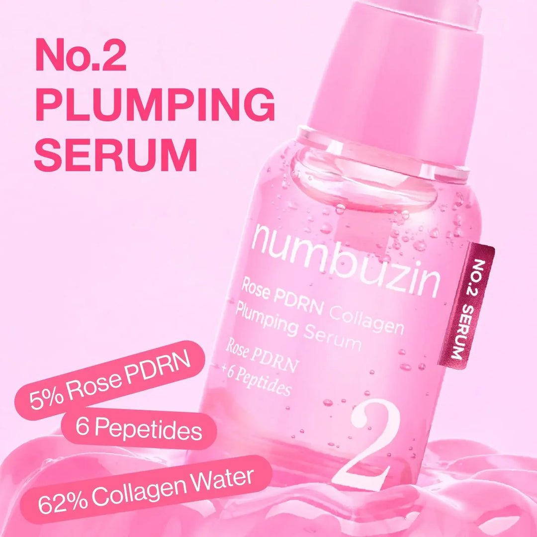 Suero Numbuzin No. 2 Rose PDRN Collagen Plumping