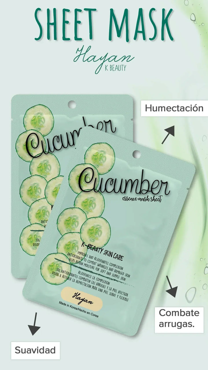 Mascarilla facial Hayan Beauty Cucumber