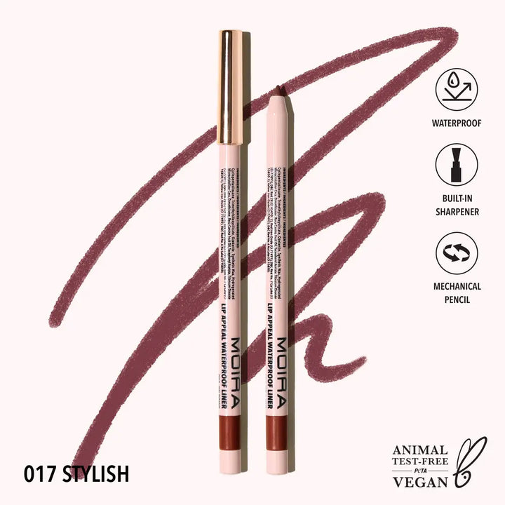 Delineador para labios Retractil Moira Appeal Waterproof 017 Stylish