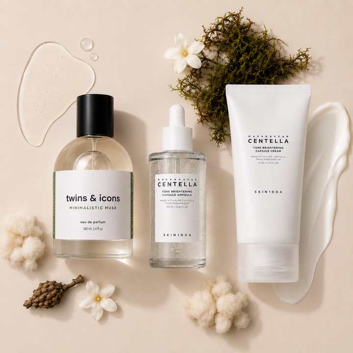 Rutina Brightening Skin1004 + Perfume Twins &amp; Icons Minimalistic Musk 50 ml
