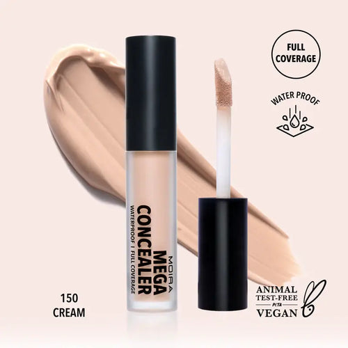 Corrector líquido Moira Mega concealer 150 Cream