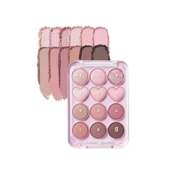 Paleta de sombras Colorgram Pin Point 02 Pink + Mauve