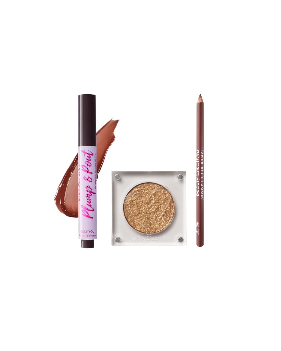 Kit Radiante sombra, delineador & lipgloss