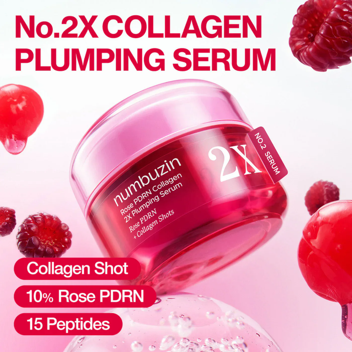 Suero Numbuzin No. 2 Rose PDRN Collagen 2X Plumping