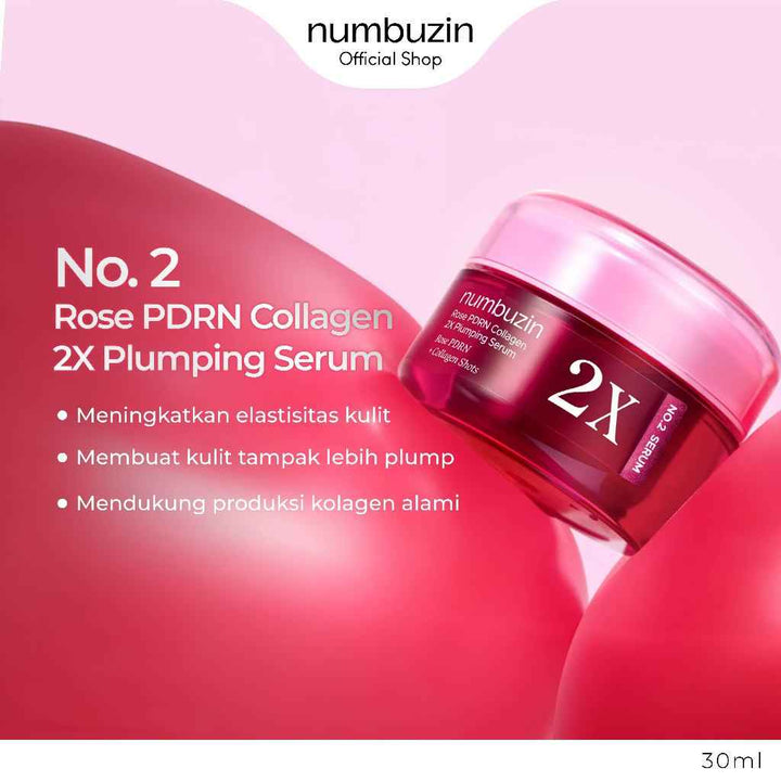 Suero Numbuzin No. 2 Rose PDRN Collagen 2X Plumping