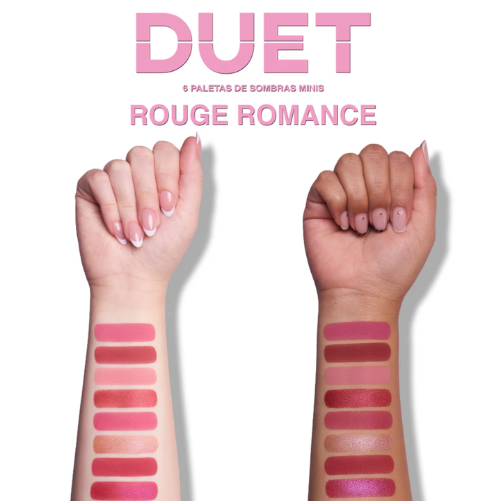 Paleta de Sombras Beauty Creations Mini Snap Duet Rouge Romance