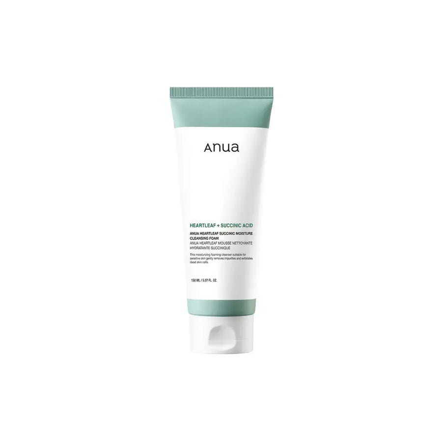 Espuma Limpiadora Heartleaf Succinic Moisture Anua 150ml - Iconika Beauty Shop
