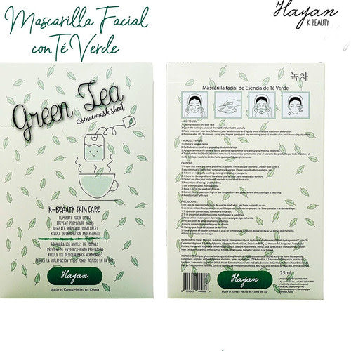 Mascarilla Facial Hayan Kbeauty Té verde