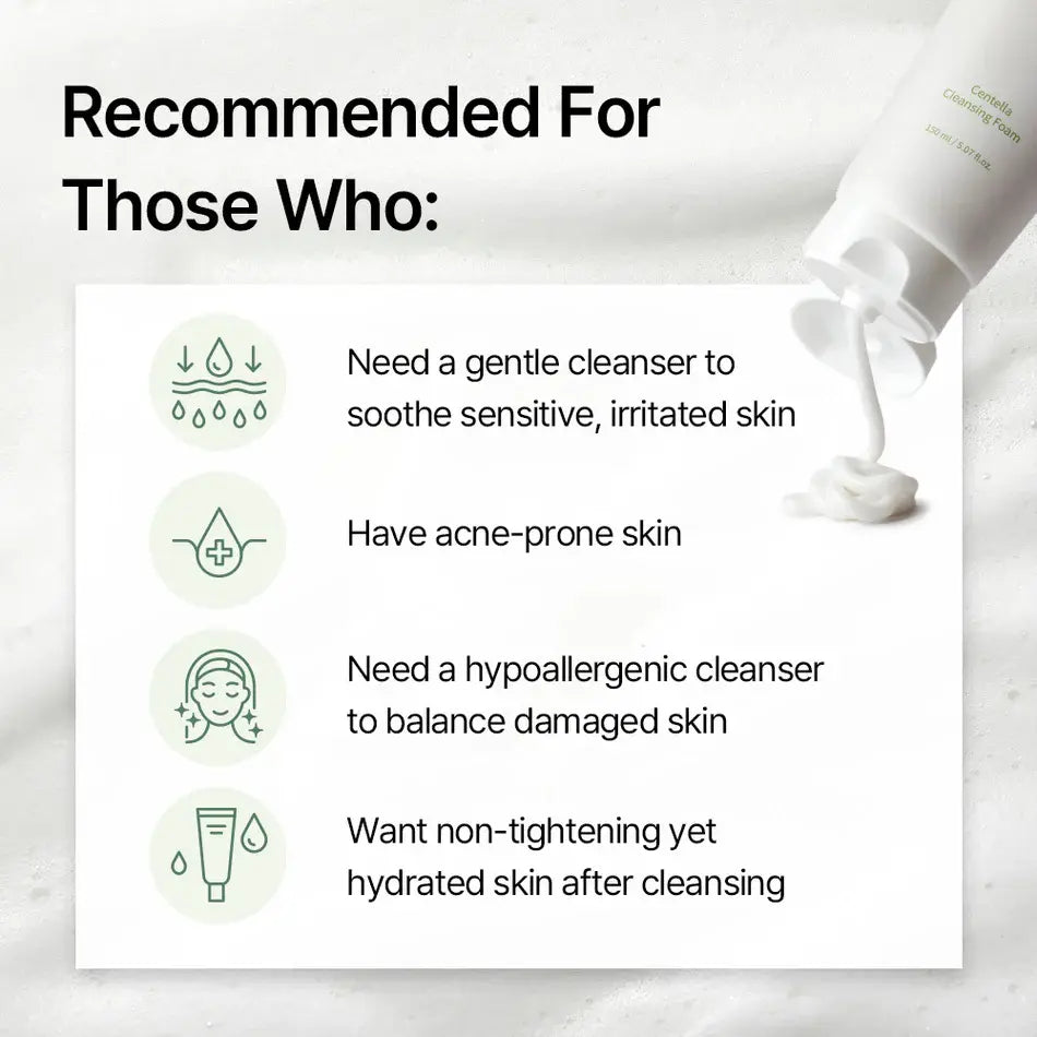 Espuma limpiadora Mixsoon Centella Cleansing Foam 150 ml
