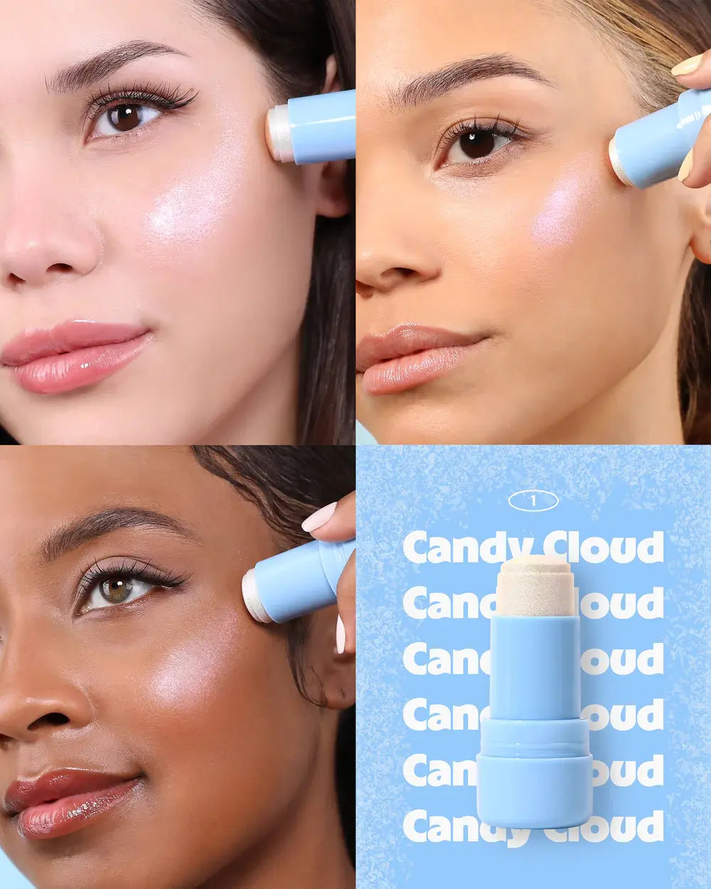 Iluminador Moira Icy Glow Jelly Stick 001 Candy Cloud Moira