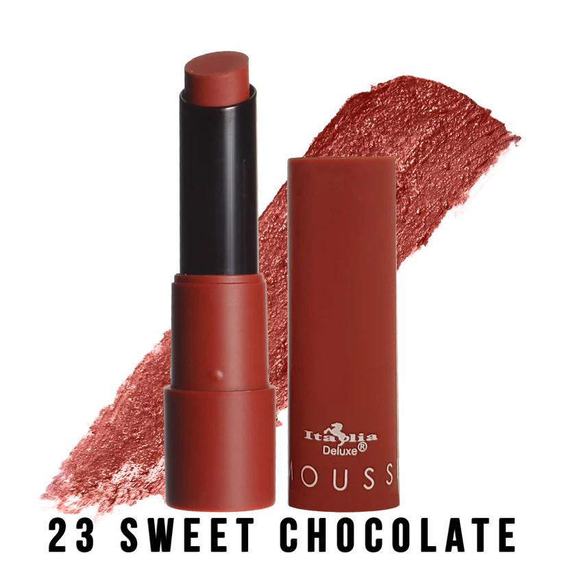 Labial barra Mousse Matte Italia Deluxe 23 Sweet chocolate
