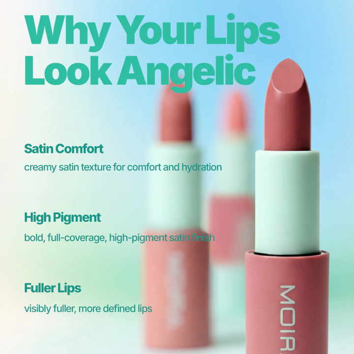 Labial Barra Moira Angel Satin 008 Lullaby