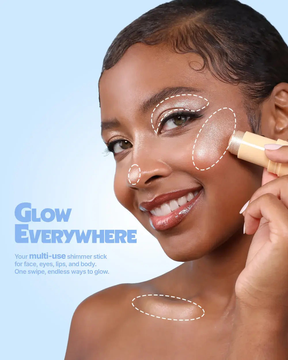 Iluminador Moira Icy Glow Jelly Stick 001 Candy Cloud Moira