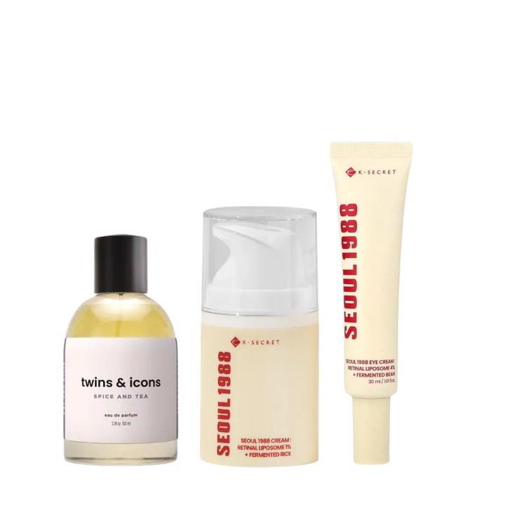 Kit K-Secret Seoul 1988 + Perfume Twins &amp; Icons Spice &amp; Tea 50 ml