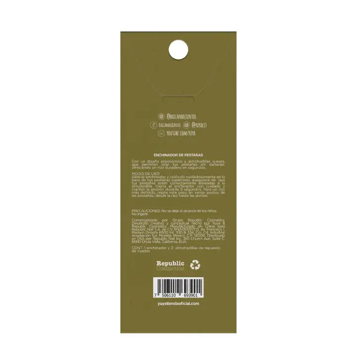 Rizador de pestañas Yuya Verde Yuya