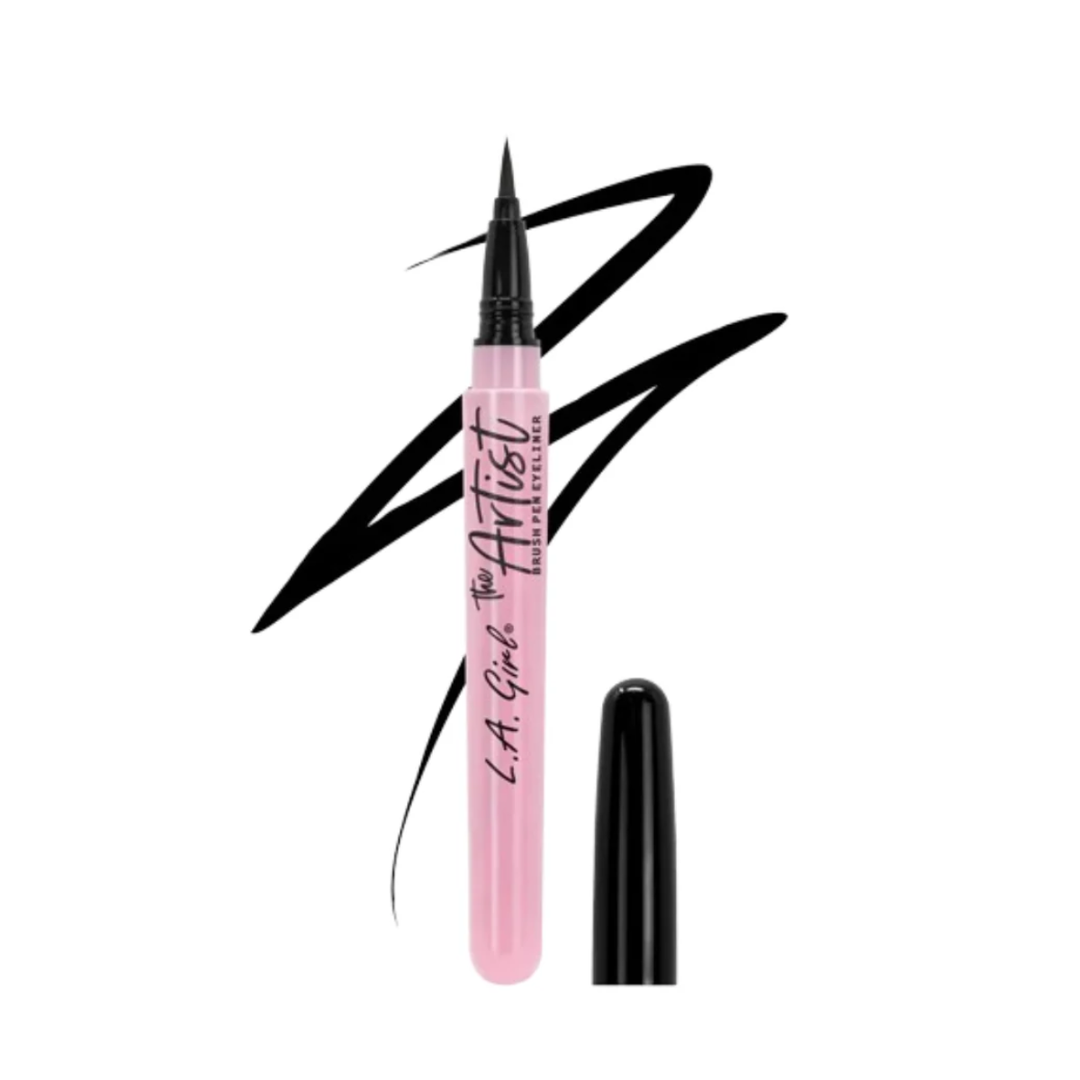 Delineador Plumon La Girl The Artist Brush Pen Inky Black