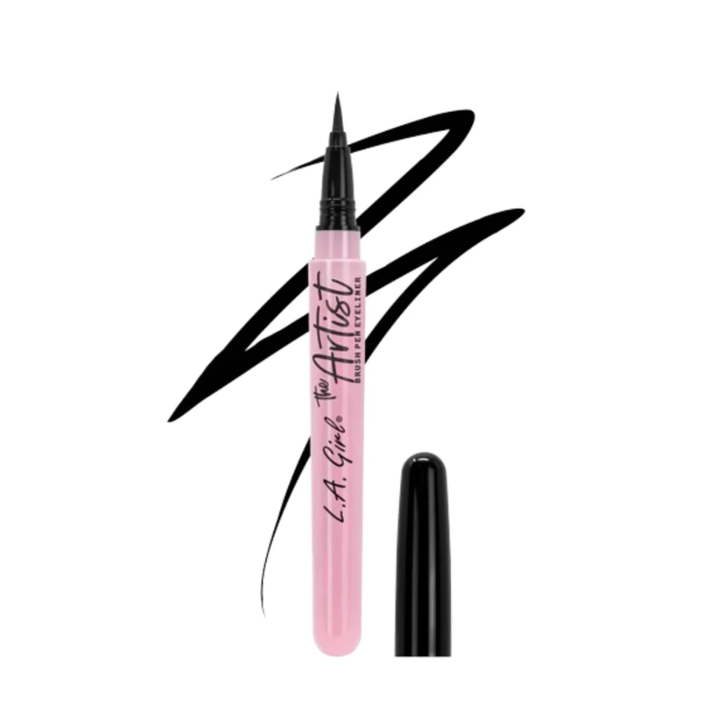 Delineador Plumon La Girl The Artist Brush Pen Inky Black