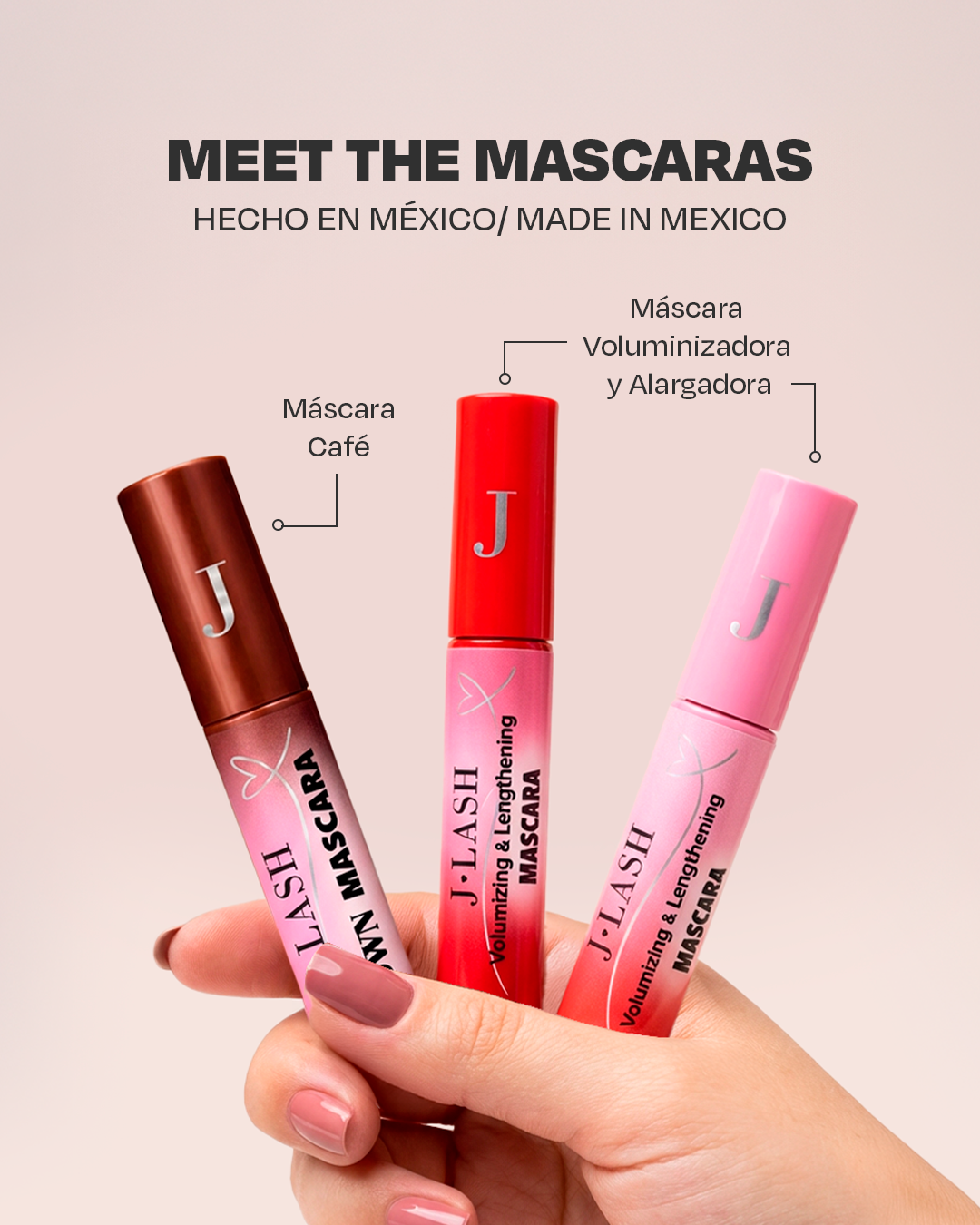 Mascara de Pestañas Jlash Silicon Brush Brown